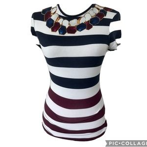 Ted Baker London  Floral Short Sleeve Top  Size 0